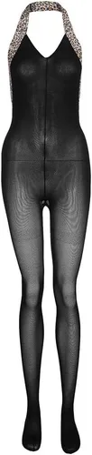 Miniatura 4 de Medias de malla sexy sin entrepierna para mujer, body de cuerpo completo, babydoll para fiesta, cita