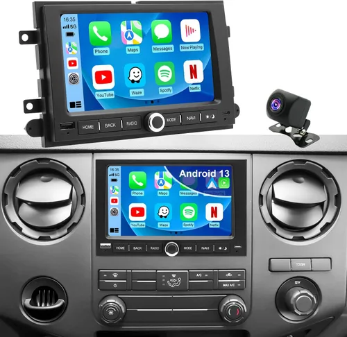 Radio de coche WiFi 5G para Ford F150 F-150 2004-2008, F250/F350 2006-2016, Edge 2007-2010, E150/E250/E350 2009-2014, pantalla táctil estéreo de 7