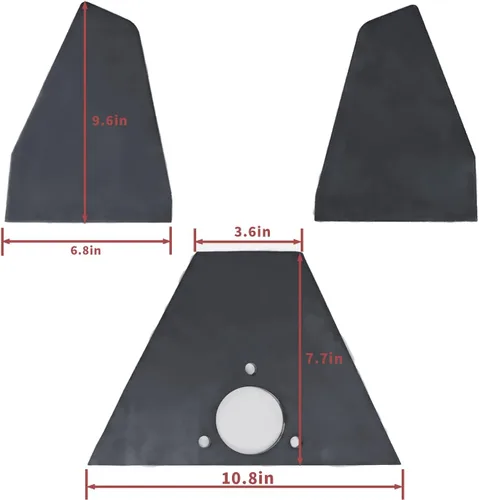 Miniatura 4 de Acoplador de Remolque Adaptador de Canal Vertical Compatible con Remolque de Bastidor en A de 50 Grados Componentes de 14000 LBS Solamente Base