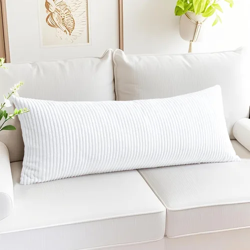 Miniatura 349 de Artscope Fundas de Almohada de Pana a Rayas Acogedoras Súper Suaves Decorativas Cuadradas Fundas de Cojín para Sofá Sillón Dormitorio Decoración