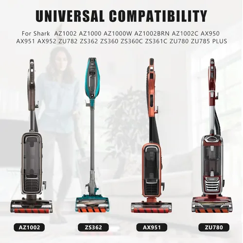 Miniatura 3 de 3 piezas de repuesto de correa de cepillo frontal suave 153-3GT-8 para aspiradora Shark AZ1002 AZ1000 AX950 AX951 ZU782