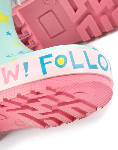 Miniatura 6 de Paw Patrol Wellies - Botas para niñas y niños pequeños Everest Skye Rescue Pupps Follow Your Rainbow Wellington Zapatos para caminar resistentes