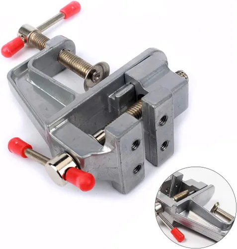 Miniatura 5 de Mini tornillo de banco pequeño abrazadera de mesa universal taladro prensa tornillo de prensa para bricolaje joyería reloj reparación nuclear