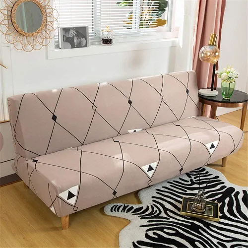 Miniatura 26 de Beacon Pet Funda estampada para futón, fundas elásticas para sofá cama, tamaño matrimonial, individual, queen, sin brazos, fundas protectoras