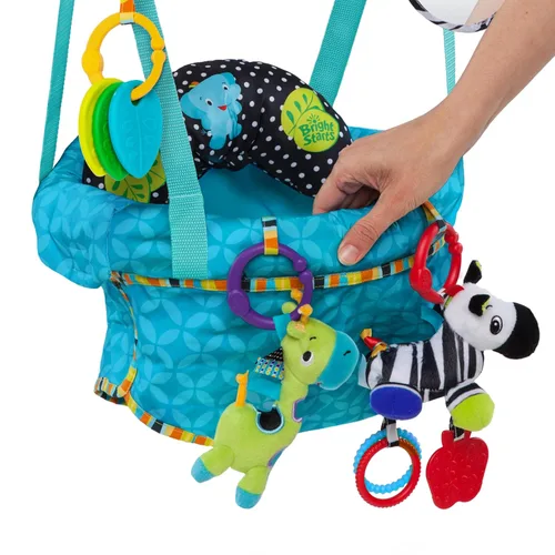 Miniatura 7 de Mecedora de puerta para bebé Bright Starts Bounce 'n Spring, de lujo, color azul