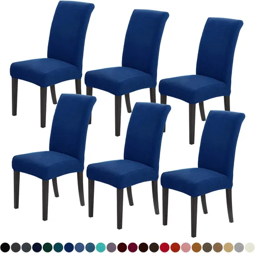 Miniatura 36 de Joccun Fundas para Sillas de Comedor Juego de 2, Fundas Elásticas para Sillas de Comedor Fundas para Sillas de Comedor Protector de Asiento, Funda