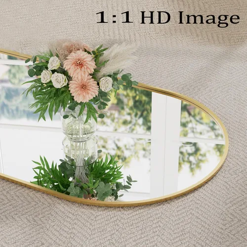 Miniatura 6 de Espejo de 71 x 30 pulgadas, espejo grande de cuerpo completo con arco, espejo de piso con soporte para colgar, espejo grande de tamaño completo