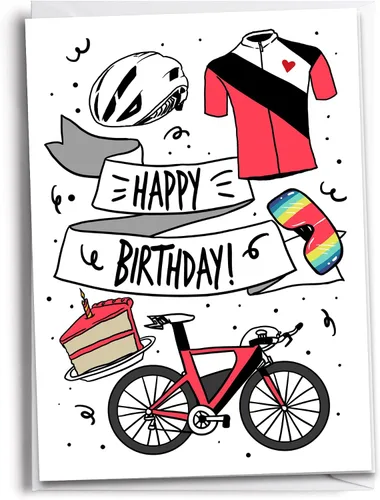 Miniatura 14 de Feliz cumpleaños ciclista al aire libre - Hombre