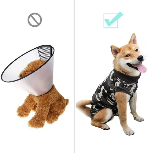 Miniatura 4 de Traje de recuperación para perros herida abdominal ropa quirúrgica para cachorros chaleco posoperatorio ropa para mascotas después de cirugía