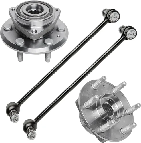 Miniatura 44 de Detroit Axle - Kit de extremo delantero RWD para Chrysler 300 Dodge Challenger Charger Upper Lower Control Arms rótulas de rodamiento de rueda Bujes