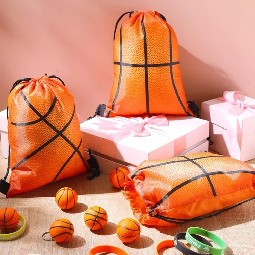 Miniatura 7 de Eccliy 24 bolsas de baloncesto con cordón para deportes, gimnasio, con cordón para baloncesto, regalos para adultos