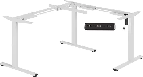 Miniatura 8 de SANODESK Electric Height Adjustable 3-Leg L Shaped Standing Desk Frame, Support up to 330lbs, Sit Stand Ergonomic L Desk Frame Only, Black