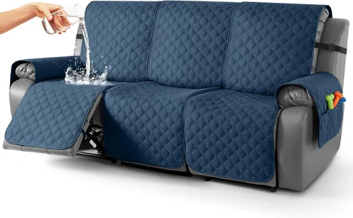 Miniatura 51 de TAOCOCO Fundas reclinables 100% impermeables, con correas para las piernas, funda de sofá reclinable reversible para silla reclinable, protector