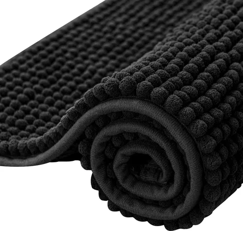 Miniatura 52 de Subrtex - Alfombras de baño de chenilla, tapete de baño de felpa corta y suave, tapete de ducha absorbente de agua, tapete de baño para la ducha