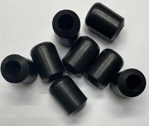 Miniatura 6 de dexierp Fuerza de protección para 3/8" 0.354 in (paquete de 12) tubo redondo OD extremo silla pata pata pata muebles pies tapa de goma cubierta
