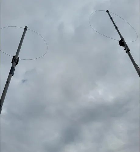Miniatura 5 de K-180WLA Antena de Bucle Activo de Radio de Onda Corta 100KHz-180MHz Antena de Radio de Banda Completa LW/MW/SW/FM/VHF 20dBi Antena de Bucle