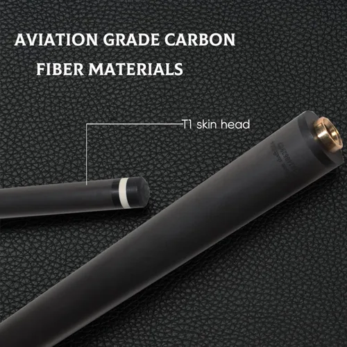 Miniatura 5 de 100% Carbon Fiber Shaft, Black Technology Shaft of Pool Cue Front Part for Billiard Play/Break/Snooker Cue Shaft with Foam- 737 mm,745mm,765mm