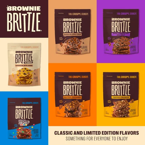Miniatura 6 de Brownie Brittle - Galletas con virutas de chocolate, marrón, 1 onza, paquete de 20