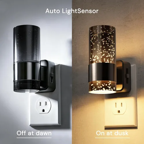 Miniatura 2 de L LOHAS LED Night Lights Plug into Wall, Acrylic Bubble Night Light,Dimmable Nightlight with 0-100 LM, 3000K Plug in Night Light with Dusk to Dawn