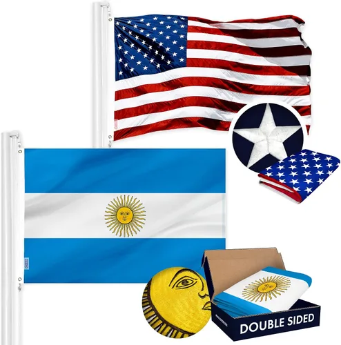 Miniatura 11 de G128 Paquete combinado: bandera estadounidense de Estados Unidos de 3 x 5 pies bordada de estrellas y Gadsden (Dont Tread On Me) bandera de 3 x 5