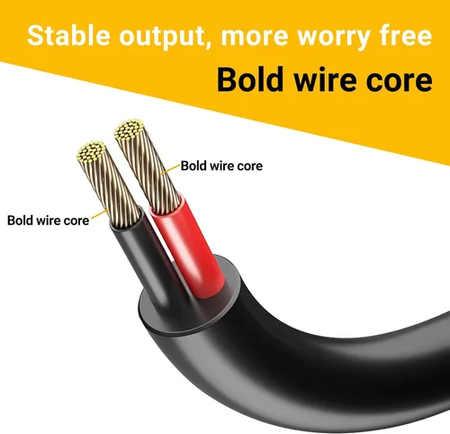 Miniatura 4 de CENSHI Paquete de 1 cable de extensión de alimentación CC de 18 AWG de 0.217 in x 0.098 in, cable conector macho a hembra para cámara de seguridad