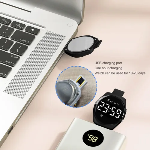 Miniatura 5 de NN BEN NEVIS Reloj digital para niños y niñas, reloj deportivo con rastreador de fitness, reloj despertador, cronómetro, sin aplicación y resistente