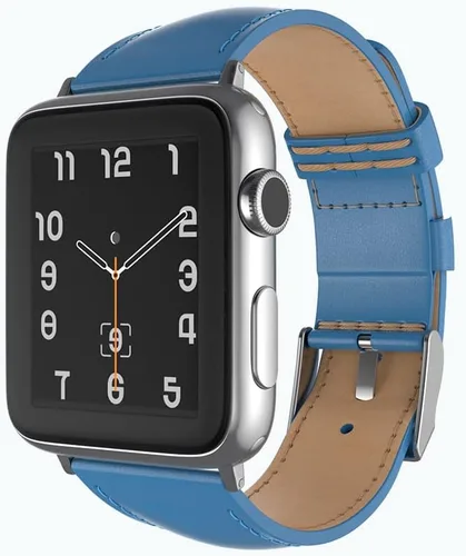 Miniatura 8 de Snakehive Correa de cuero genuino compatible con Apple Watch Compatible con Apple Watch de 1.496 in 1.575 in 1.614 in 1.654 in 1.732 in 1.772 in