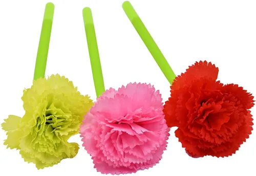 Miniatura 4 de 12 bolígrafos creativos de tinta de gel con flores artificiales, color negro líquido, tinta de gel de 0.020 in, para niñas y mujeres, suministros