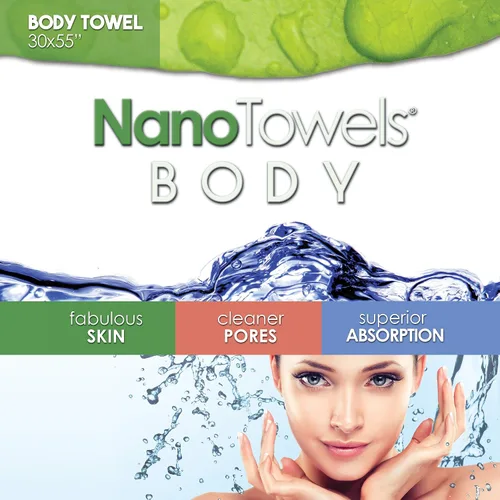 Miniatura 4 de Nano Towels Toalla de baño corporal y ducha. Enorme y súper absorbente. Elimina la suciedad, el aceite y los cosméticos. Úsalo como toalla de lujo