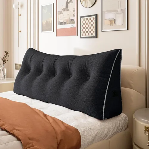 Miniatura 67 de Almohada de Cuña Engrosada de 10 libras para Cabecero Posicionador Corporal Almohada de Cuña para Cama Soporte de Respaldo Almohada Triangular
