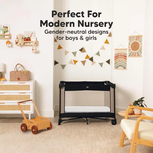 Miniatura 8 de 2 paquetes de sábanas ajustadas para mini cuna - 38x26 sábanas Pack N Play para colchón Pack and Play, algodón orgánico, ropa de cama transpirable