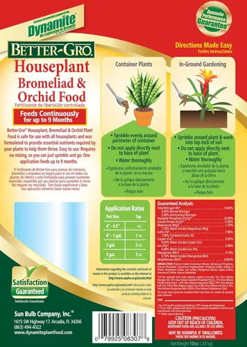 Miniatura 2 de Better Gro Orchids, bromelias y plantas de interior Alimento/fertilizante para plantas de liberación lenta [FERT25]