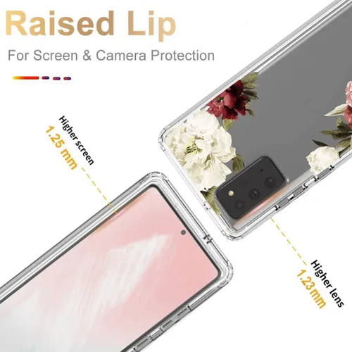 Miniatura 2 de Funda para Galaxy Note 20 5G/Samsung Note 20 SM-N981U con protector de pantalla de vidrio templado, funda protectora de cuerpo completo