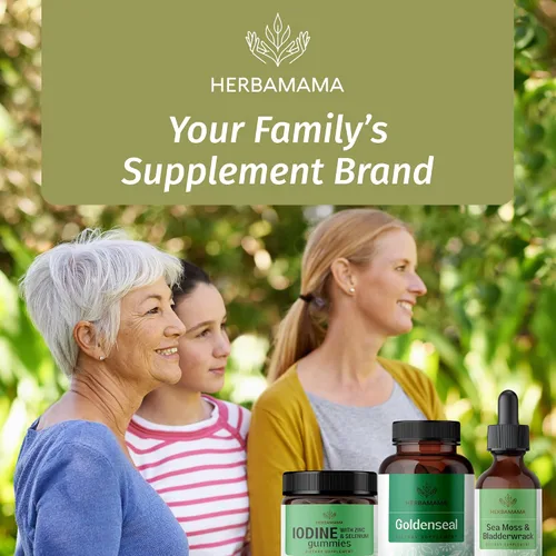 Miniatura 8 de HERBAMAMA Goldenseal - Cápsulas de raíz de 700 mg - Sistema respiratorio y apoyo inmunológico con suplemento en polvo de sello dorado, vegano, sin