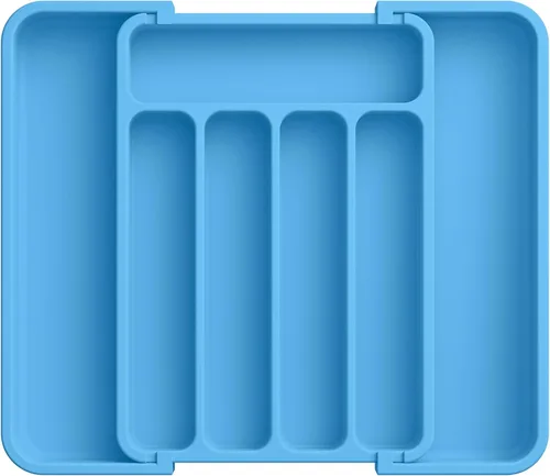 Miniatura 26 de Aujen Organizador de cubiertos – Organizador de cajones de cocina expandible, organizador de utensilios ajustable, bandeja de cubiertos