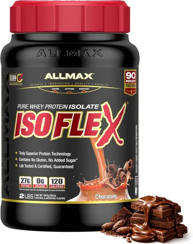 Miniatura 18 de ALLMAX Nutrition - ISOFLEX Polvo de Proteína de Suero, Proteína de Suero Aislada, 27g de Proteína, Pastel de Cumpleaños, 2 lb
