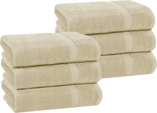 Miniatura 15 de GOLD TEXTILES Toalla 100% algodón, paquete de 12, 13 x 13 pulgadas, color blanco, ultra suave, altamente absorbente, de larga duración y de secado
