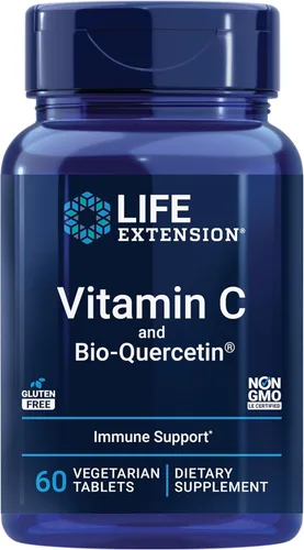 Miniatura 5 de Life Extension Cápsulas de magnesio 500 mg, vitamina C 1000 mg con fitosoma de bio-quercetina - corazón, hueso, salud inmunológica - 200 cápsulas