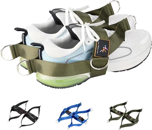 Miniatura 7 de Paquete de 2 correas de pie para máquina de cable, accesorios de fitness, correas de tobillo, glúteos, retroceso, ejercicio de pierna para máquinas