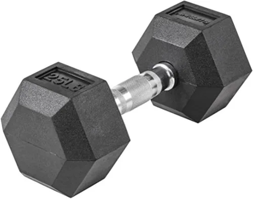 Miniatura 18 de Lifeline Mancuernas hexagonales de fitness, mancuernas hexagonales envueltas en goma, calidad premium, mango moleteado ergonómico, campanas tontas