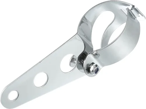 Miniatura 6 de ACROPIX Soportes universales para faros delanteros de motocicleta, abrazaderas de horquilla de 1.299 in a 1.693 in, tono plateado, paquete de 2