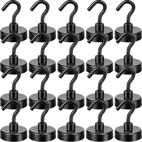 Miniatura 37 de Neosmuk Ganchos magnéticos, esenciales para cruceros, más de 32 libras, ganchos magnéticos resistentes para cabinas de cruceros, refrigerador