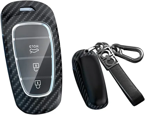 Miniatura 6 de SANRILY Funda para llavero ABS y aleación de zinc sin llave de 4/5/7/8 botones para Hyundai Sonata, Santa Fe, Tucson 2023 2022 Palisade Nexo