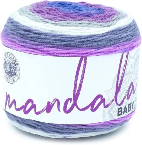 Miniatura 19 de Lion Brand Yarn (1 madeja) Mandala Baby Yarn, Wishing Well, 1770 pies (paquete de 1)
