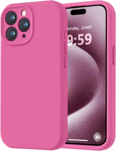 Miniatura 221 de LOVE 3000 Compatible con Funda para iPhone 15, [Cámara de Cobertura Completa de Silicona Suave] [Protección contra Caídas de 8 pies], Forro de Negro