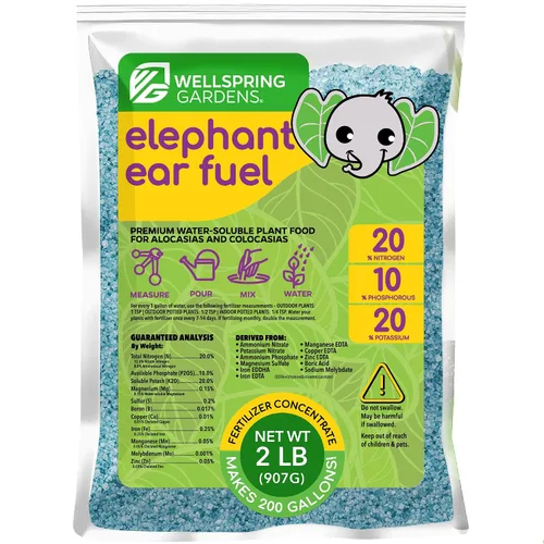 Miniatura 5 de Wellspring Gardens - Fertilizante para plantas de combustible para orejas de elefante, fórmula de alimentos vegetales para alocasias y colocasias