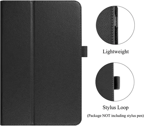 Miniatura 4 de Funda Folio Para Galaxy Tab A 8.0 2017 Modelo T380/T385, Funda Protectora De Cuero De La PU Premium Para Samsung Galaxy Tab A 8.0 Pulgadas 2017 Negro
