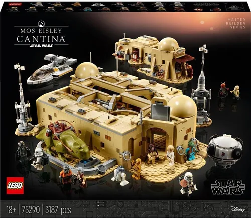 Miniatura 2 de LEGO Star Wars: A New Hope Mos Eisley Cantina 75290 Juego de construcción, serie Master Builder, kits de modelo para adultos para construir, idea