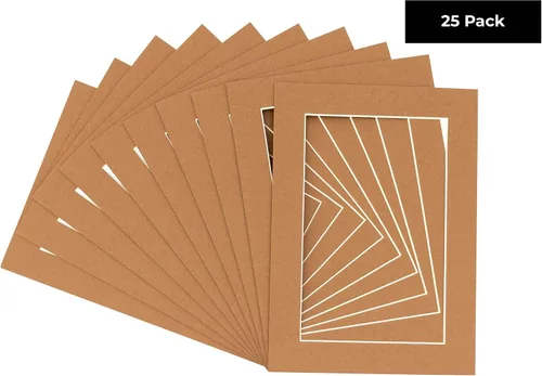Miniatura 145 de 8.5x11 Mat for 11x14 Frame - Precut Mat Board Acid-Free Brown 8.5x11 Photo Matte Made to Fit a 11x14 Picture Frame, Premium Matboard for Family