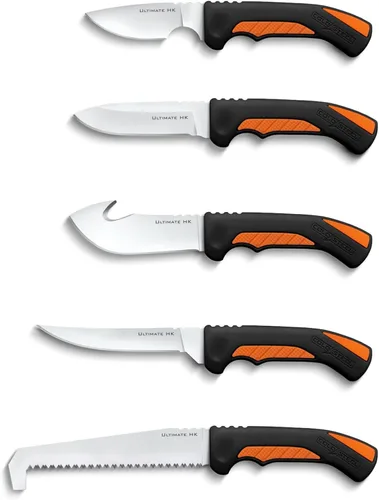 Miniatura 2 de Cold Steel 5 Fixed Blade Knives Versatile Durable Hunting Kit - Sturdy 4116 SS Blades, Double-Textures Handles, Carrying Case Included